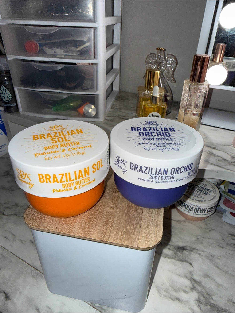 Brazilian Sol & Brazilian Orchid Body Butter Duo - Orange & Purple